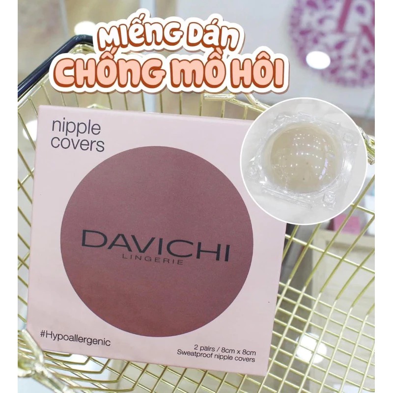 Miến dán ngực Davichi chống mồ hôi siêu bám dính chất lượng