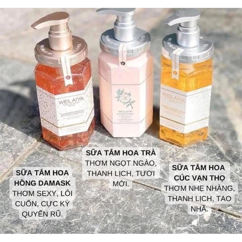 Sữa Tắm Weilaiya Hương nước hoa quyến rũ quý phái sang trọng 450ml